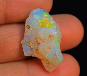 โอปอลเอธิโอเปียที่หยาบหยาบโอปอลหลวมสีรุ้งบริสุทธิ์ฉูดฉาดโอปอลเอธิโอเปียสำหรับทำอัญมณี - Product Image 4