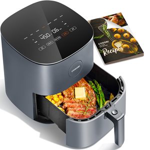 Freidora de aire Digital de gran capacidad de 5L para el hogar inteligente, horno eléctrico multifuncional con pantalla LCD, parrilla táctil para cocinar y hornear - Product Image 1
