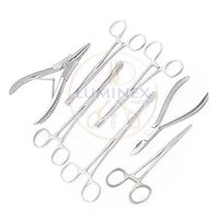 Ensemble d'outils professionnels de haute qualité en acier inoxydable pour piercing corporel avec poinçon dermique et pochette à forceps incluse, garantie 1 an