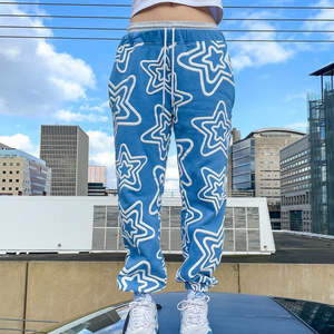 Pantalones Deportivos para Hombre al por Mayor, Último Modelo, Lisos, con Logotipo Personalizado Impreso, 100% Algodón, Cintura Media, Lavado de Color, OEM - Product Image 5