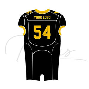 Uniforme de football américain personnalisé de haute qualité 100% polyester à manches courtes, taille plus, vêtements d'équipe, anti-UV, séchage rapide, unisexe - Product Image 2