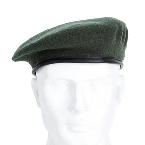High Quality Fashion Outdoor Activities Adjustable Size Beret Leather Binding <b>Fabric</b> Binding Tactical Training <b>Wool</b> Beret ronpex - Product Image 1