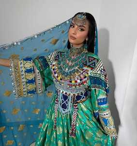 2025 MOQ bajo fabricante profesional transpirable ropa afgana vestidos Kuchi Tribal étnico afgano vestido tradicional para mujeres - Product Image 4