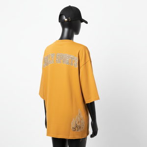 Camiseta Extra Grande para Mujer, Tela de Jersey de Algodón Premium, Ajuste Holgado, Logotipo Bordado con Lentejuelas, Camiseta Extra Grande 100% Algodón para Mujer - Product Image 5