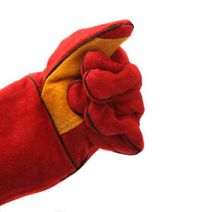 Gants de travail longs en cuir Pack de 12 paires Gants de construction de jardinage d'entrepôt pour hommes femmes Gants de travail en peau de chèvre - Product Image 2