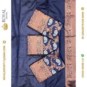 Nouvelle Collection de saris en soie Lichi Soft Design au tarif de gros par Royal Export Surat - Product Image 3