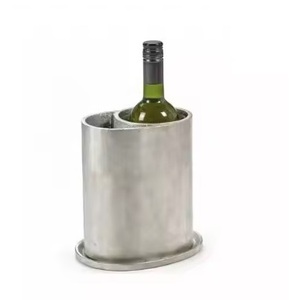 ถังน้ำแข็งโลหะทำมือที่ทันสมัยสำหรับแช่ไวน์ที่วางขวดอุปกรณ์สำหรับงานปาร์ตี้อุปกรณ์สำหรับเครื่องดื่มออกร้อน - Product Image 1