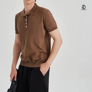 POLO Sencillo de Color Sólido para Hombre, Camisa POLO de Secado Rápido, Cómoda y a la Moda, Novedad de Verano - Product Image 3