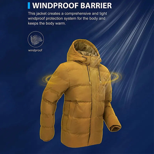 2025 veste d'hiver à séchage rapide pour hommes, vêtements à col montant avec logo personnalisé à bas prix - Product Image 5