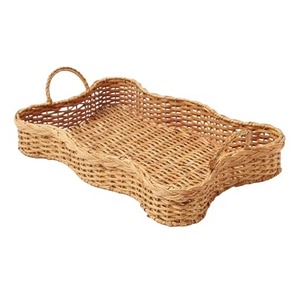 Elegante bandeja de ratán, diseño tejido hecho a mano para Catering, Hotel, cafetería, cafetería, casa de té, servicio de comida y eventos al aire libre - Product Image 1