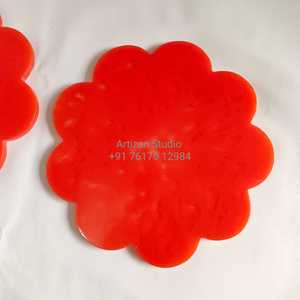 ถาดเสิร์ฟชีสเรซิ่นสีสันสดใส ลายวนสีชมพูอมฟ้า ปรับแต่งสีได้ ทนทาน เป็นมิตรกับสิ่งแวดล้อม ใช้กับเครื่องล้างจานได้ เหมาะสำหรับร้านอาหาร - Product Image 2