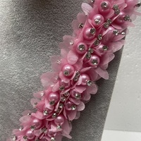 Nouveau cristal 3D Simulation pétale perlé dentelle garniture bricolage vêtements chapeaux décoration accessoires