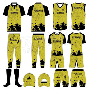 ชุดคริกเก็ตพิมพ์ลายสำหรับผู้ชายชุดเล่นคริกเก็ตผ้าโพลีเอสเตอร์100% - Product Image 6