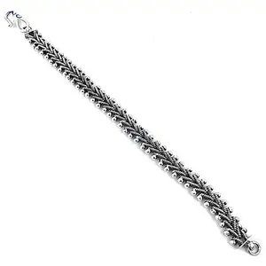 Bracelet de cheville tressé en argent 925 pour femme, avec diamant, plaqué or 14K 18K, matériau principal en or, bijoux - Product Image 1