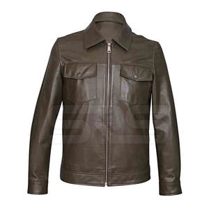 Último estilo al por mayor a prueba de viento hombres chaqueta de invierno superventas impermeable hombres chaqueta de cuero - Product Image 6