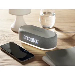 TUONO 15W Wireless Speaker Smart <b>Table</b> Clocks Tech Gadgets - Product Image 3