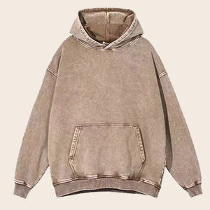 100% coton hommes surdimensionné lavage à l'acide pull à capuche Vintage Streetwear sweat pour hommes hiver Couples à capuche pour hommes - Product Image 6