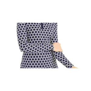 Maglia Casual da Donna Charter Club Blu con Mezza Zip e Stampa, Taglia XS, Traspirante per la Stagione Primaverile - Product Image 3