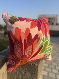 Best Prices on 45x45cm Bohemian Decorative Giraffe Embroidered Cotton Square Cushion Covers Inflatable Sofa <b>Back</b> <b>Support</b> Hotels - Product Image 4