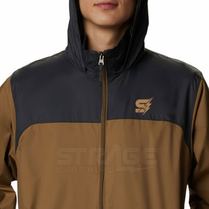 Hot Selling Hooded <b>Canvas</b> Winter Windbreaker <b>Jacket</b> for <b>Men</b> Windproof Eco-Friendly Lightweight with Front Logo - Product Image 5