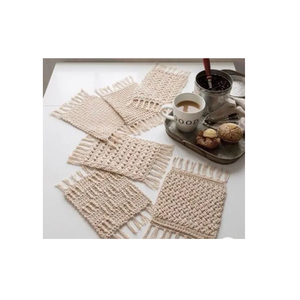 Napperons en macramé de haute qualité avec finition naturelle classique de conception standard pour la décoration de table de la maison ou de l'hôtel - Product Image 3