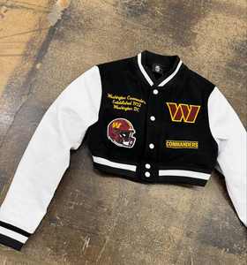 Veste de baseball pour femmes 2025-26, veste en molleton à imprimé streetwear chic pour femmes, veste en laine, veste de baseball, veste universitaire pour filles - Product Image 6