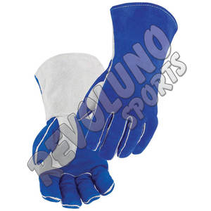 Gants de soudage de haute qualité Protection des mains de sécurité personnalisée Gants de travail industriel Gants de construction de meulage Fabricant - Product Image 3