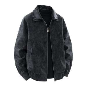 Chaqueta de cuero para hombre estilo clásico cuero genuino OEM ODM directo de fábrica al por mayor ropa de moda de invierno personalizada - Product Image 6