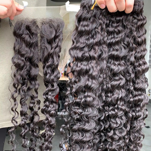 Extensiones de Cabello Remy Virgen 100% Doble Trama, Peluca Hecha a Mano al por Mayor, Rizo Italiano, Trama a Máquina, Donante Único, Sin Químicos - Product Image 1