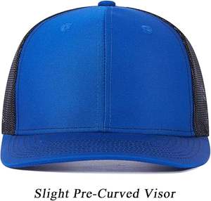 Casquettes en maille de camionneur en daim Offre Spéciale à bord pour hommes femmes réglables en plein air accepter Logo de broderie personnalisé 5 casquettes en maille de panneau - Product Image 2