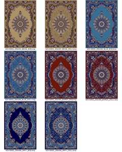 Tapis oriental Adiva antique turc tissé à la machine, grand motif géométrique rouge, tapis de maison résistant aux taches à haute pile - Product Image 5