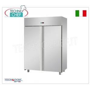 Équipement de réfrigération pour cuisine commerciale TECNODOM, armoire congélateur à 2 portes, capacité de 1400 litres, plage de température -18-22°C - Product Image 1