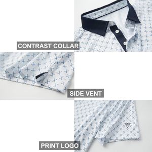เสื้อโปโลลำลองผู้ชายคุณภาพสูงแห้งเร็วปักลายสำหรับเสื้อโปโล - Product Image 4