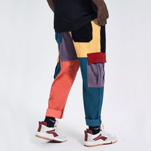 กางเกงผ้าลูกฟูกสำหรับผู้ชายกางเกงแนวสตรีทสวมใส่ในเมืองกางเกงฮิปฮอป - Product Image 3