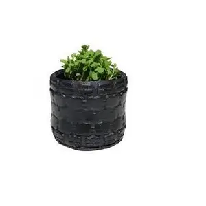 Top Quality Handmade Recycled Rubber Tyre Bucket Large Flower Pot and Planter Indian Top Sales Product