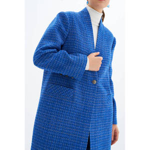 Abrigo de Gabardina Reversible a Cuadros Saks con Forro de Cachemira y Cuello de Piel - Product Image 4