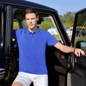 Diseño de bordado personalizado logo Polo camiseta Unisex Casual 100% algodón de alta calidad Chemise Golf Piqué camiseta para hombres - Product Image 4