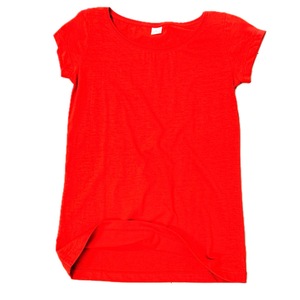 เสื้อยืดยาวลำลองสำหรับผู้หญิงเสื้อยืดสีพื้นทรงหลวมแขนสั้นขนาดพลัสไซส์ - Product Image 4