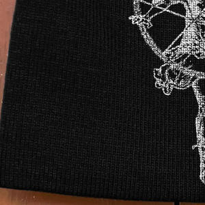 Bonnet de sport à revers avec logo personnalisé tricoté en jacquard avec lettre à motif de personnage imperméable à bas prix-Haute qualité pour l'hiver et l'extérieur - Product Image 3