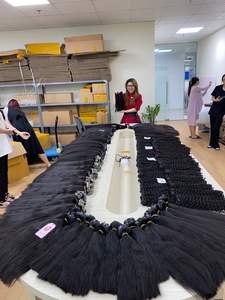 Extensions de Cheveux Humains de Couleur Claire Vierges Vierges Vietnamiennes, Style Yaki, Haute Qualité, Couleur Claire, 100% - Product Image 5