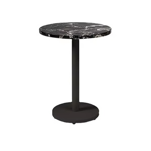Mesa de Centro con Tapa de Mármol Negro y Base de Metal con Patrón Natural, Calidad Superfina, Diseño Atractivo, Mesa de Centro para Decoración del Hogar - Product Image 1