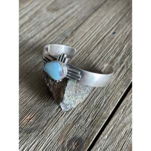 Bracelet de mode Golden Hill de Gary Spencer, turquoise et argent sterling, design Zia - Product Image 4