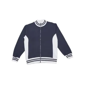 Sweat-shirt à capuche entièrement zippé bicolore personnalisé pour la promotion et le merchandising - Product Image 3