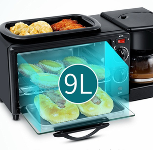 Machine à <span class=keywords><strong>petit</strong></span>-<span class=keywords><strong>déjeuner</strong></span> 3-en-1 multifonctionnelle : cafetière, grille-pain et plaque chauffante électronique pour <span class=keywords><strong>le</strong></span> <span class=keywords><strong>matin</strong></span> - Product Image 6