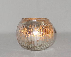 Photophore en verre au mercure Mini Tabletop Décoratif pour la Maison et le Mariage T-Light Votive Holder - Product Image 5