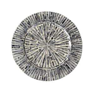 Catering para el hogar, decoración usada, servicio de comida, vajilla de acero inoxidable, placa de cargador, borde, placa de cargador de Metal decorativa - Product Image 4