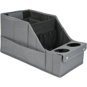 Caja de almacenamiento plegable de tendencia 2025, organizador plegable para asiento trasero de coche con portavasos - Product Image 2