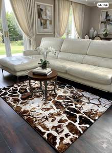 Alfombras Turcas Modernas de Polipropileno Tejidas a Máquina, Alfombras de Yute de Alta Calidad Resistentes a las Manchas, de Pelo Alto, Abstractas, para Dormitorio y Hogar - Product Image 4