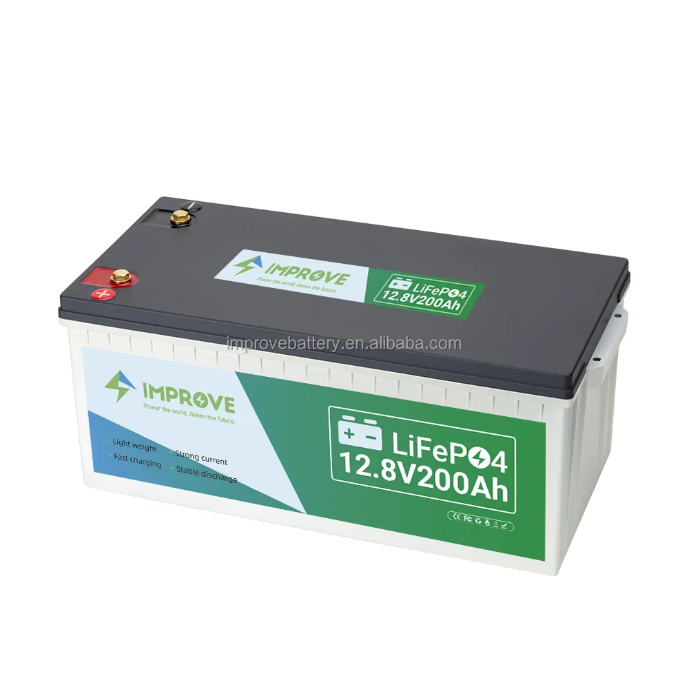 Built in BMS prismatic cells 12V 200Ah lead acid replacement lifepo4 battery packs for backup applications