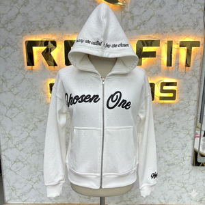 Sudadera con Capucha Chosen One, Unisex, Blanca, de Algodón, Informal, Transpirable, Corte Regular, para Otoño - Product Image 1